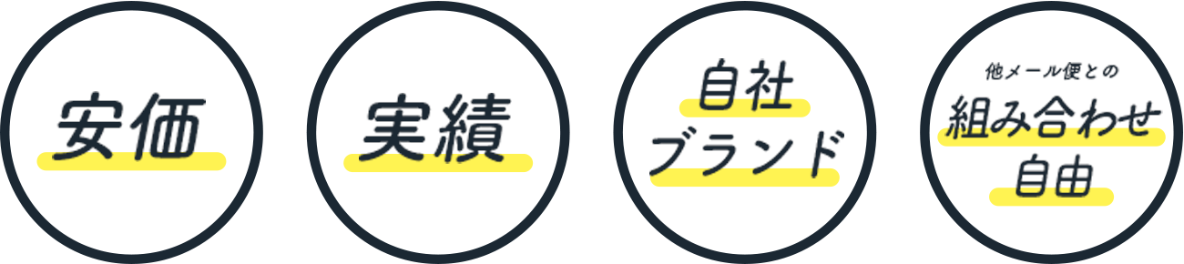 安価 実績 自社ブランド 他メール便との組み合わせ自由